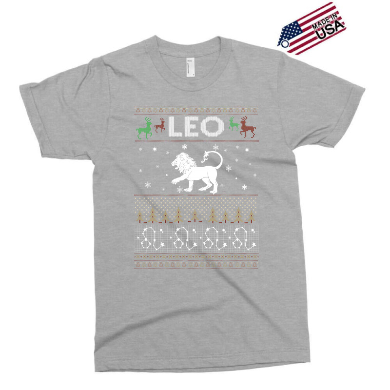 Leo Christmas Ugly Sweater Exclusive T-shirt | Artistshot