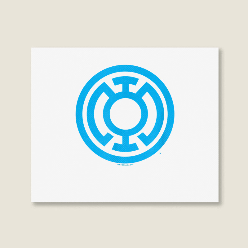 Green Lantern Light Blue Emblem T Shirt Landscape Canvas Print | Artistshot