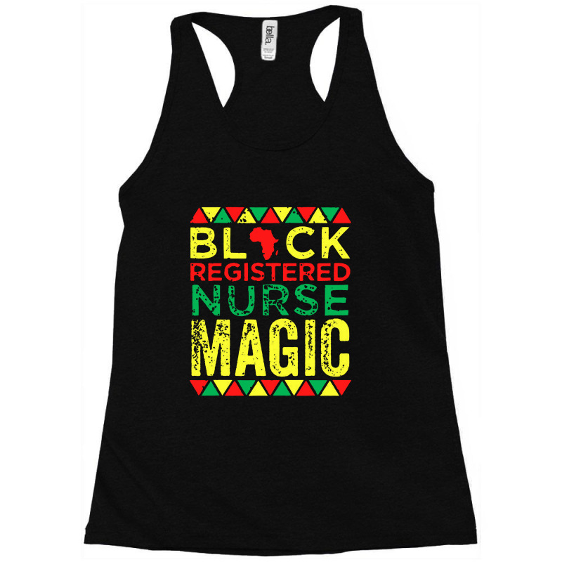 Black Registered Nurse Magic Racerback Tank | Artistshot