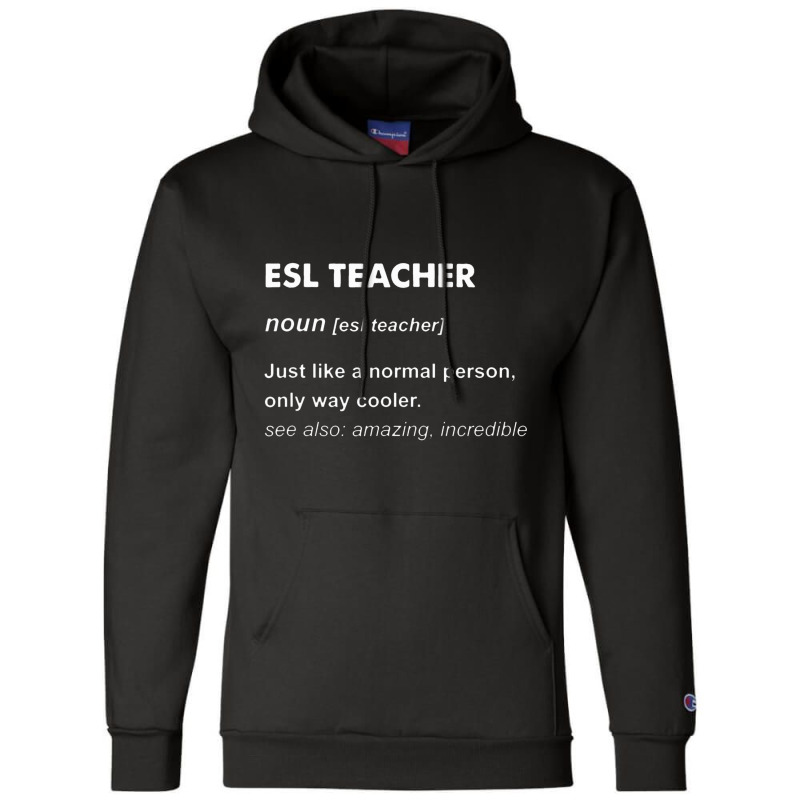 Esl Teacher Champion Hoodie | Artistshot