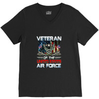 Eteran Of The U.s Air Force Vintage Gift   Usaf V-neck Tee | Artistshot