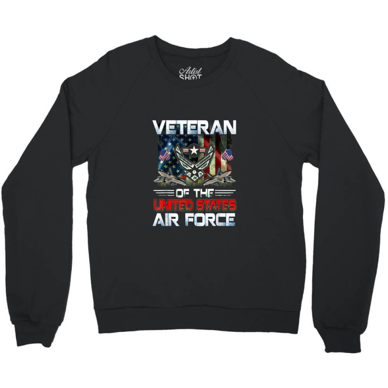 Eteran Of The U.s Air Force Vintage Gift   Usaf Crewneck Sweatshirt | Artistshot