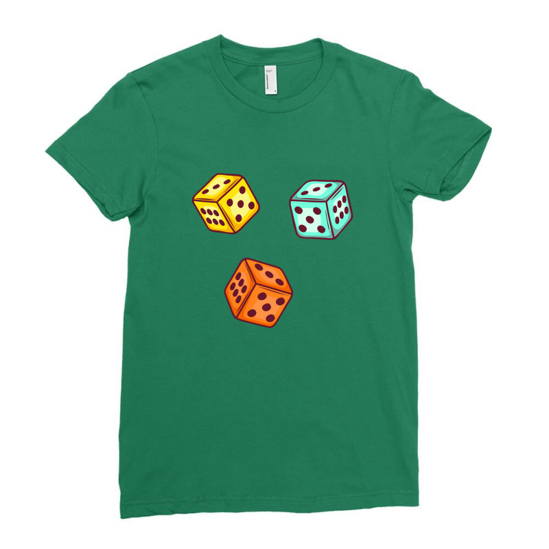 Ludo Dice Game Ladies Fitted T-shirt | Artistshot