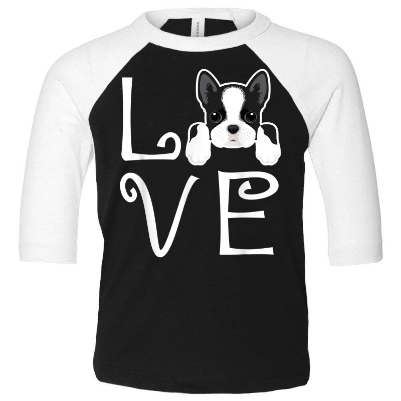 Boston Terrier Love Dog Owner Boston Terrier Puppy T Shirt Toddler 3/4 Sleeve Tee by heartlytreleven | Artistshot