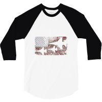 F16 Fighter Jet Plane Usa Flag Patriot 3/4 Sleeve Shirt | Artistshot