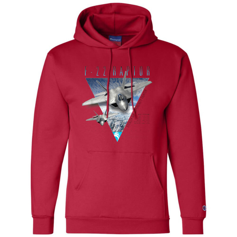 F 22 Raptor Stealth Air Superiority Fighter Champion Hoodie | Artistshot