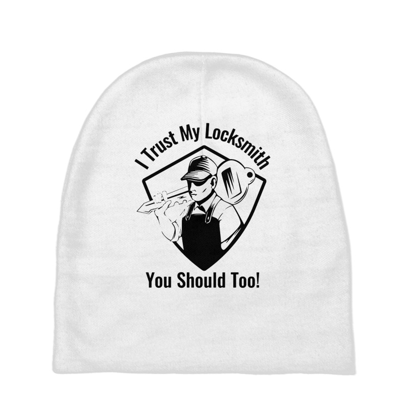 I Trust My Locksmith Baby Beanies by jennifer Shop | Artistshot