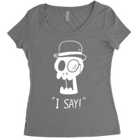 Swanky Skull Women's Triblend Scoop T-shirt | Artistshot