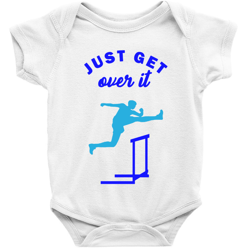 Just Get Over It Hurdle Race Baby Bodysuit by jennifer Shop | Artistshot