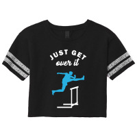 Just Get Over It Hurdle Race Scorecard Crop Tee | Artistshot