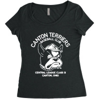 Canton Terriers Retro Baseball Women's Triblend Scoop T-shirt | Artistshot