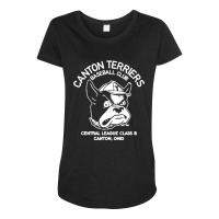 Canton Terriers Retro Baseball Maternity Scoop Neck T-shirt | Artistshot