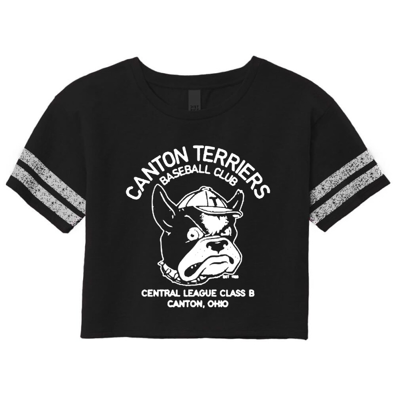 Canton Terriers Retro Baseball Scorecard Crop Tee | Artistshot