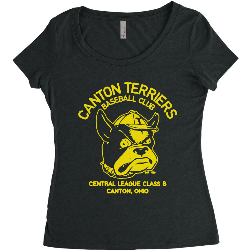 Canton Terriers Retro Baseball Women's Triblend Scoop T-shirt | Artistshot