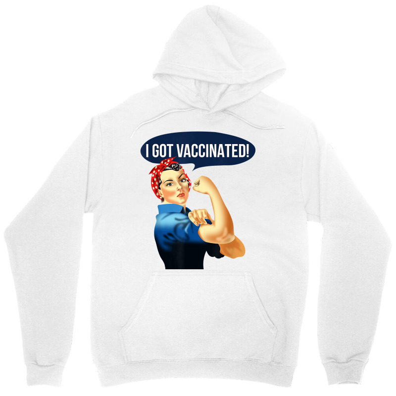 Pro Vaccine Vaccinated Rosie The Riveter Vaccinator T Shirt Unisex Hoodie by norhannuchols | Artistshot