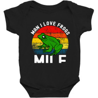 Funny Man I Love Frogs  Vintage Baby Bodysuit | Artistshot