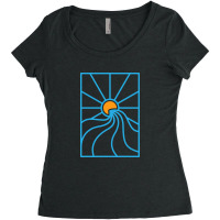 Ocean Waves 3 Women's Triblend Scoop T-shirt | Artistshot