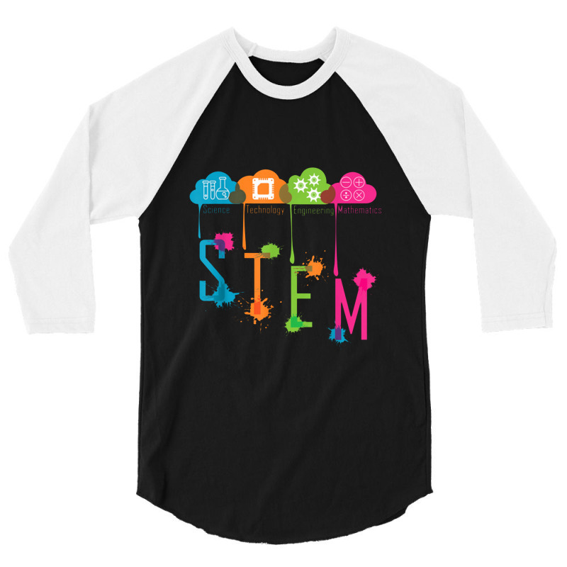 Science Technology Engineering Math School 3/4 Sleeve Shirt by dwindupadi | Artistshot