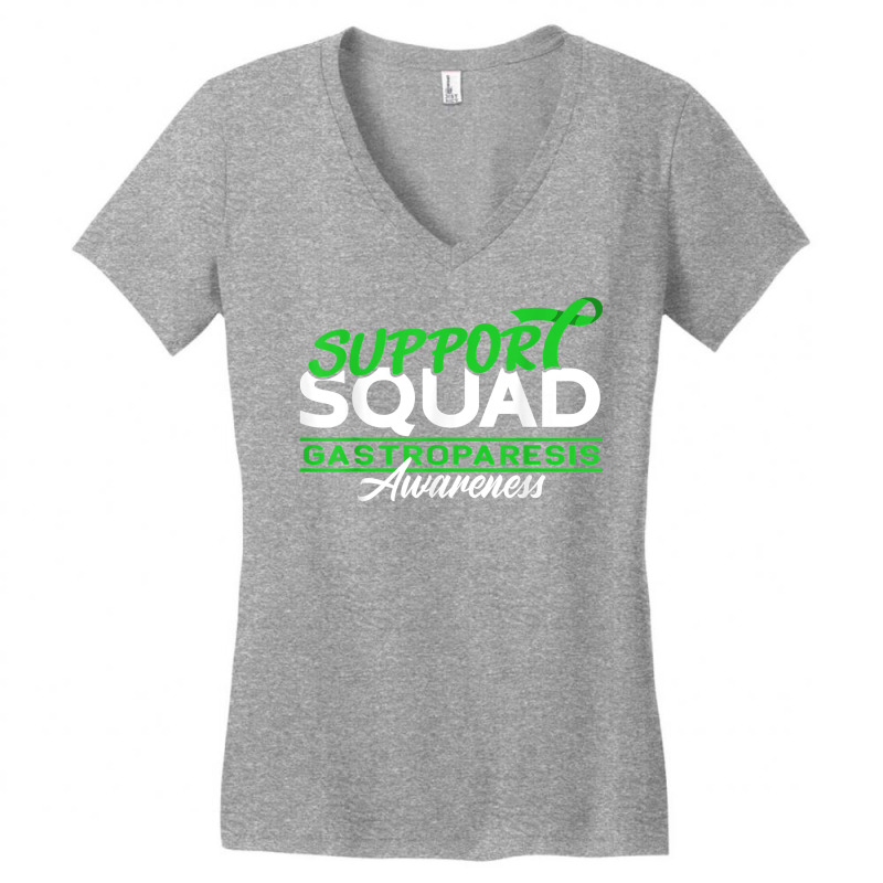 Support Squad I Digestive Tract Paralysis I Gastroparesis T Shirt Women's V-Neck T-Shirt by kasaqcsegurc | Artistshot