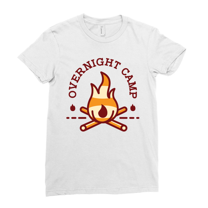 Overnight Camp Ladies Fitted T-Shirt by VEKTORKITA | Artistshot