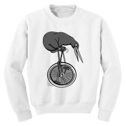 kiwi riding a bike Youth Sweatshirt | Artistshot