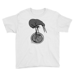 kiwi riding a bike Youth Tee | Artistshot