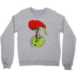 kiwi riding a bike Crewneck Sweatshirt | Artistshot