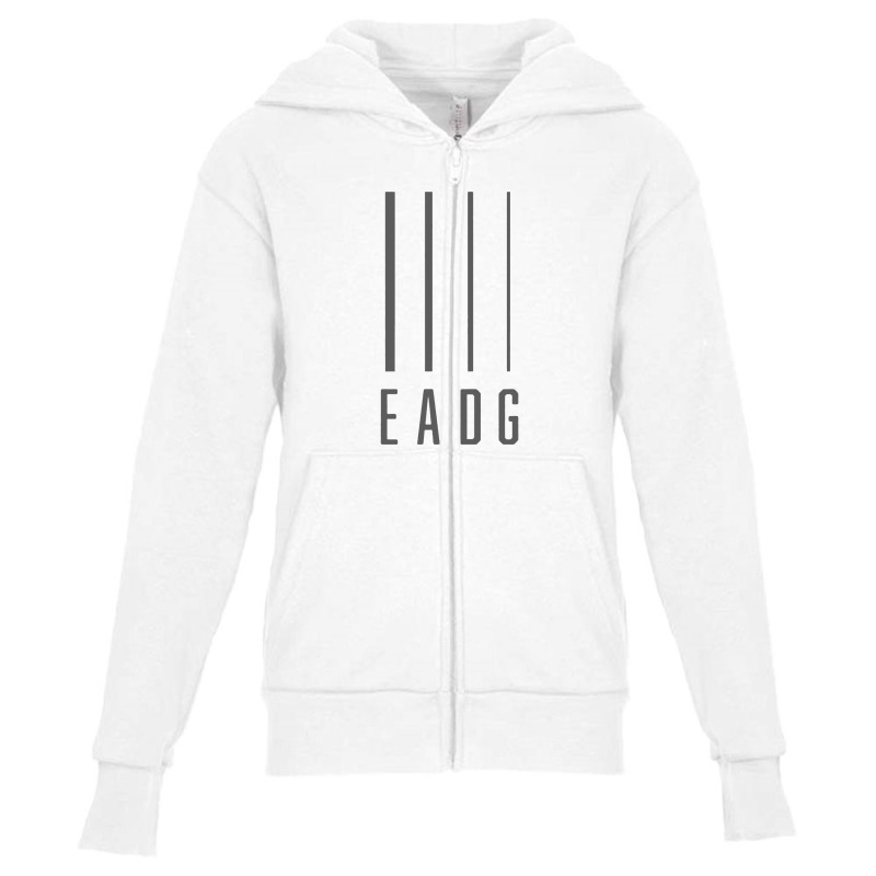 Bass Guitarist Bass Player Gift Eadg 4 String Youth Zipper Hoodie by masrakak | Artistshot