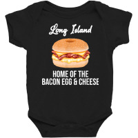 Long Island New York Bacon Egg And Cheese T Shirt Baby Bodysuit | Artistshot