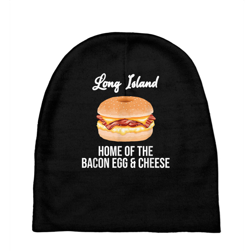 Long Island New York Bacon Egg And Cheese T Shirt Baby Beanies by belewomritans | Artistshot