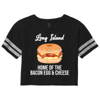 Long Island New York Bacon Egg And Cheese T Shirt Scorecard Crop Tee | Artistshot