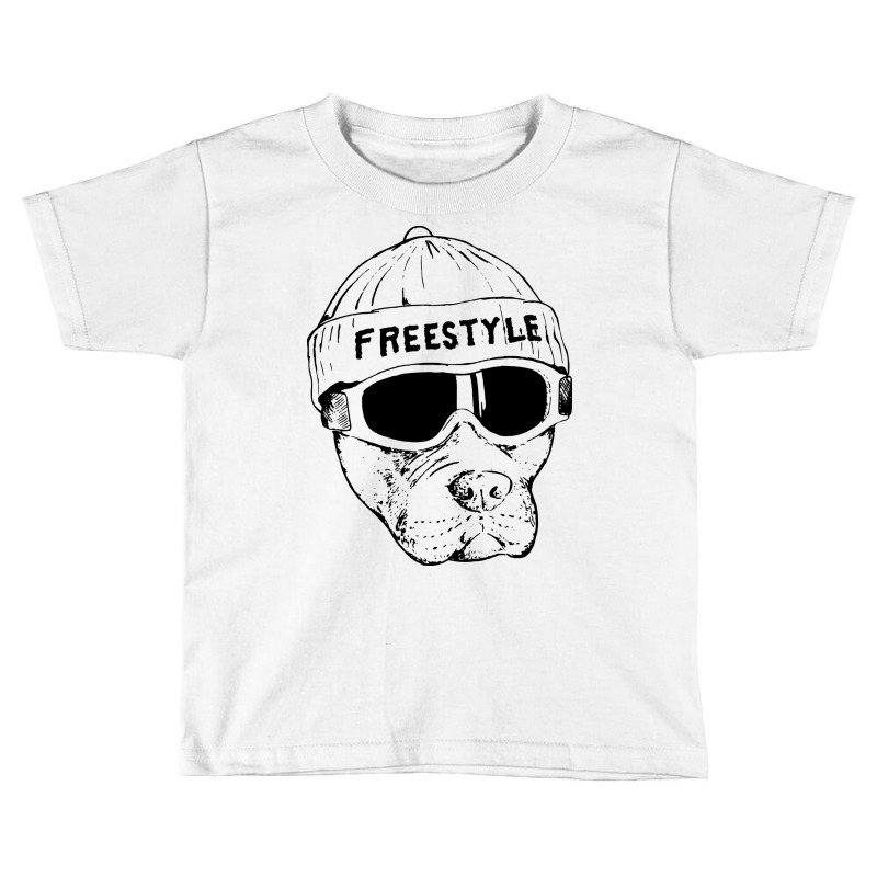 Freestyle Dog Snowboard Toddler T-shirt | Artistshot