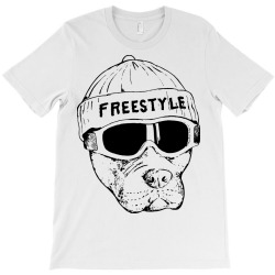 freestyle dog snowboard T-Shirt | Artistshot