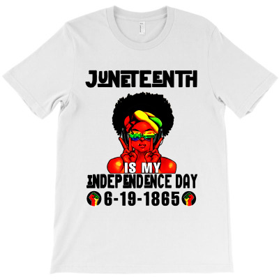 Juneteenth Independence Day Afro Melanin Natural Hair Womens T-shirt Designed By Carol H Smith