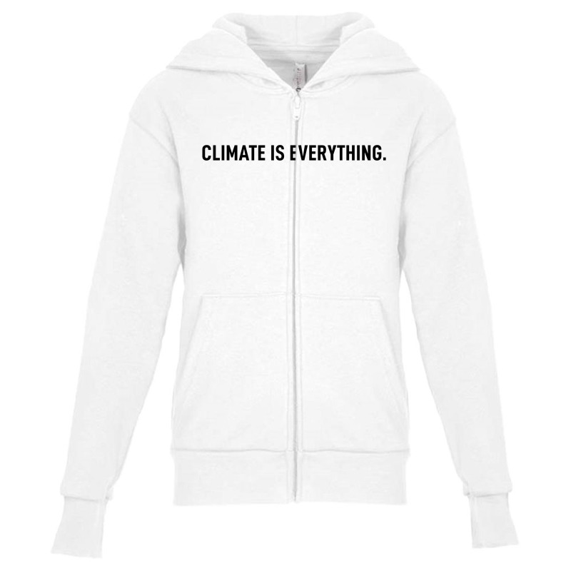 Climate Is Everything Youth Zipper Hoodie by coşkun | Artistshot