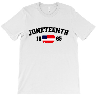Juneteenth And American Flag 1865 T-shirt Designed By Carol H Smith