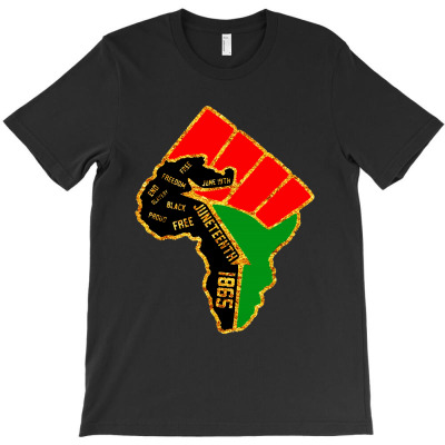 Juneteenth Africa Map Black African American June 19th 1865 T-shirt Designed By Carol H Smith