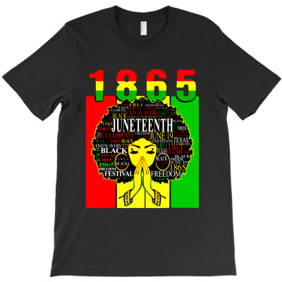 Juneteenth 1865 Independence Black Melanin Queen Afro Women T-shirt Designed By Carol H Smith
