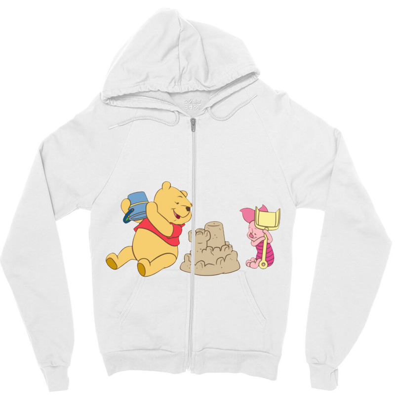 Piglet Cartoons Zipper Hoodie | Artistshot