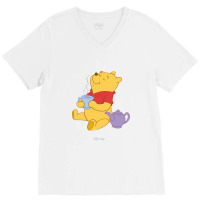 The Bear V-neck Tee | Artistshot