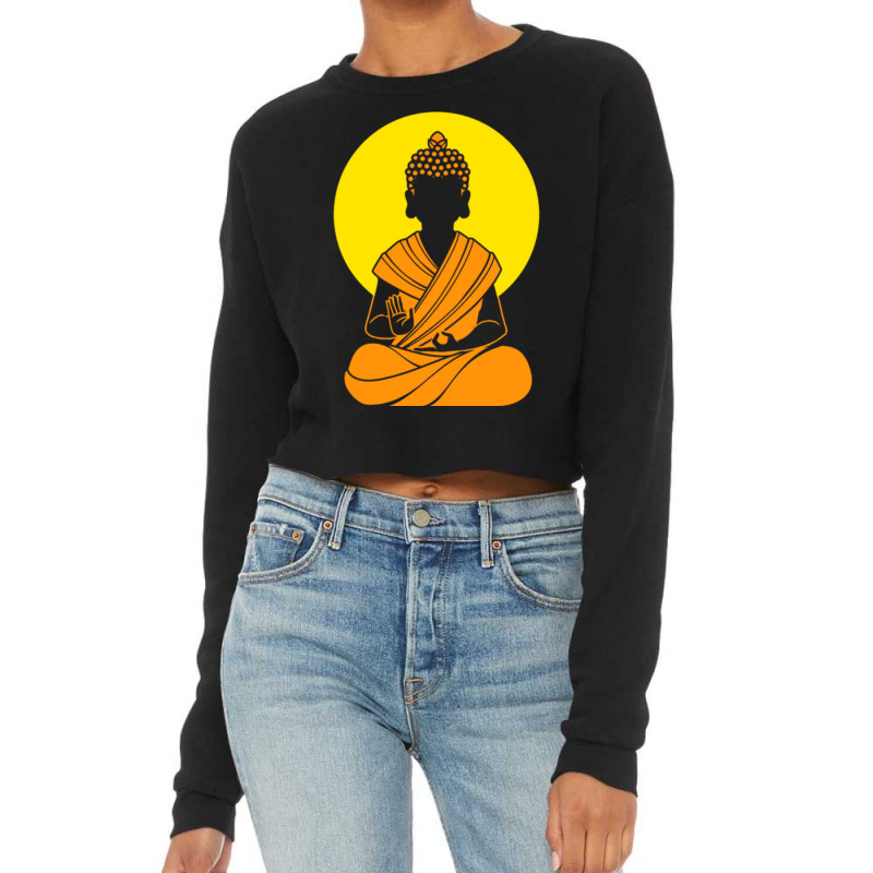 Buddha Buddhism Buddhist Cropped Sweater | Artistshot