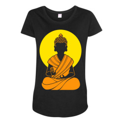 buddha buddhism buddhist Maternity Scoop Neck T-shirt | Artistshot