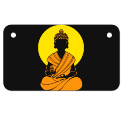 buddha buddhism buddhist Motorcycle License Plate | Artistshot