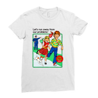 Let's Run Away Ladies Fitted T-shirt | Artistshot