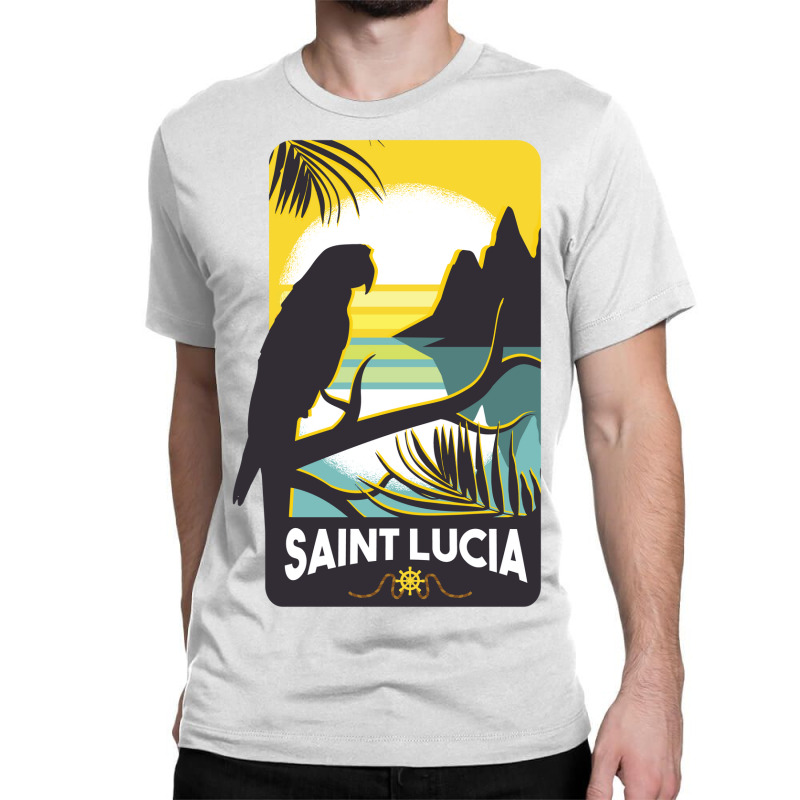 Saint Lucia Classic T-shirt by SamKal | Artistshot