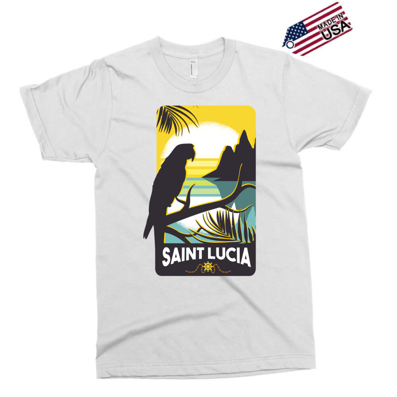 Saint Lucia Exclusive T-shirt by SamKal | Artistshot