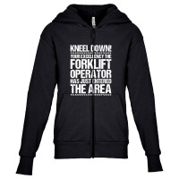 Forklift Operator Driver Youth Zipper Hoodie | Artistshot