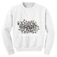 It's Fine I'm Fine Everything Is Fine Teacher Xmas Lights Sweatshirt Youth Sweatshirt | Artistshot