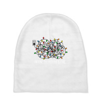 It's Fine I'm Fine Everything Is Fine Teacher Xmas Lights Sweatshirt Baby Beanies | Artistshot