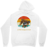 Synthsquatch Bigfoot Holding Synthesizer Synthesiser Design T Shirt Unisex Hoodie | Artistshot